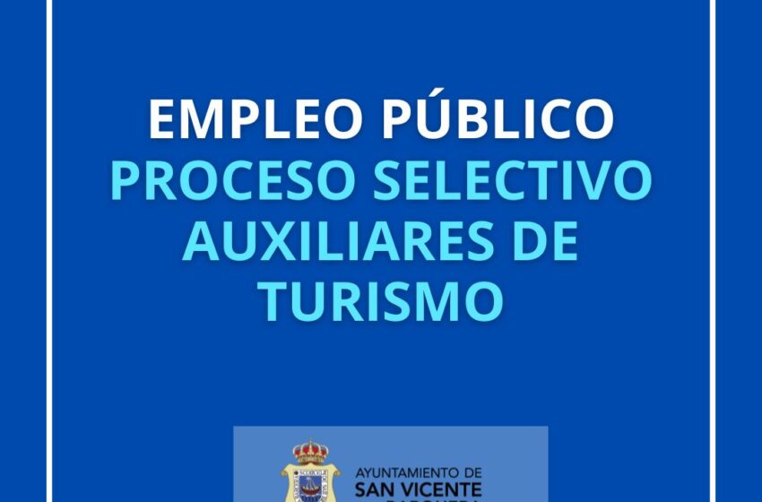  EMPLEO PÚBLICO RESULTADO SELECCIÓN 1 PUESTO DE AUXILIAR DE TURISMO