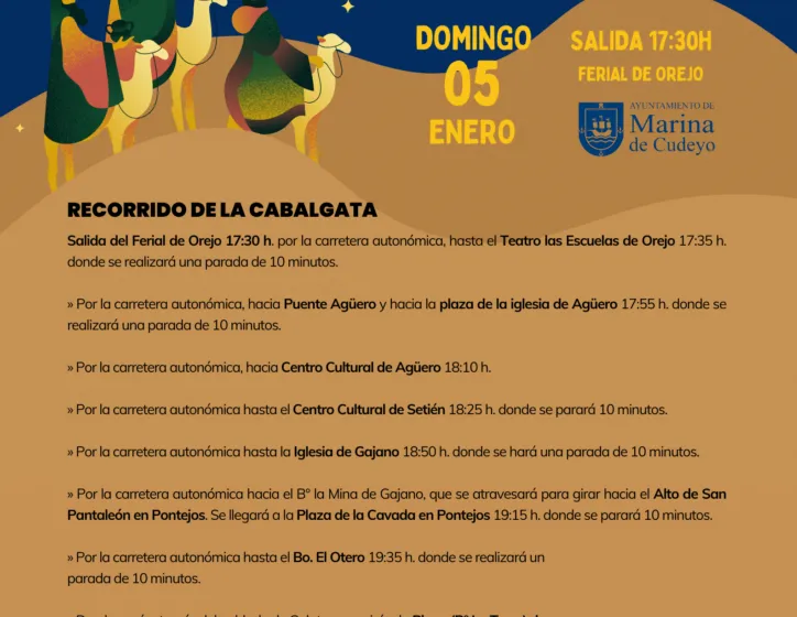 Cabalgata de Reyes Magos en Marina de Cudeyo 2025