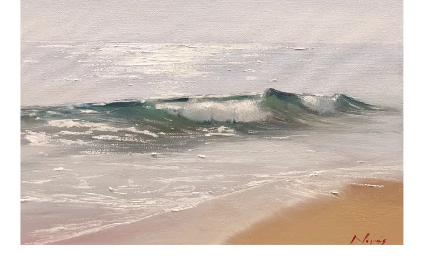 Noticias de Cantabria | El Cántabro | La pintora cántabra Ángela Nogués presenta la muestra ‘Agua y sal’ en el Doctor Madrazo