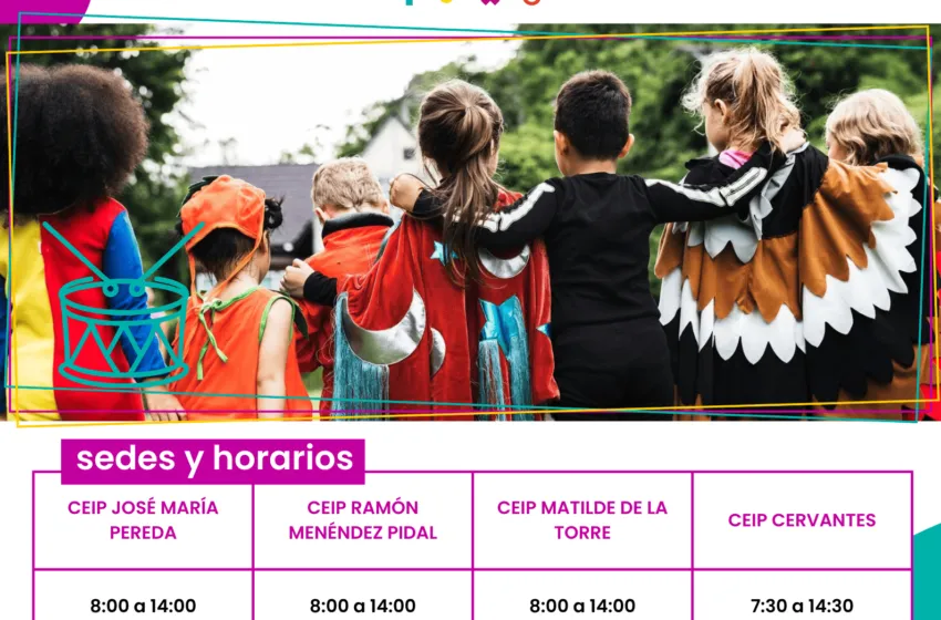  ‘Abierto en Vacaciones. Carnaval 2025’ oferta 80 plazas en cuatro colegios de Torrelavega