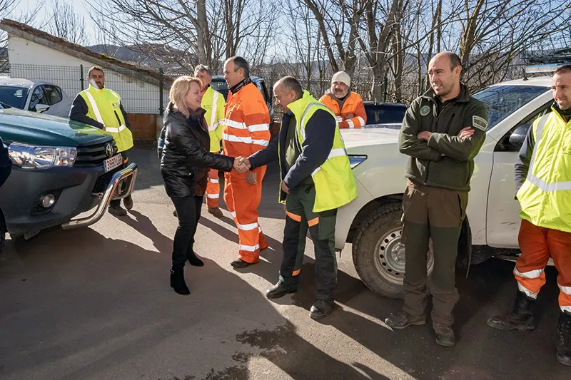  Susinos anuncia en la comarca forestal de Campoo la adquisición de emisoras de corto alcance para todos los operarios del Operativo contra incendios