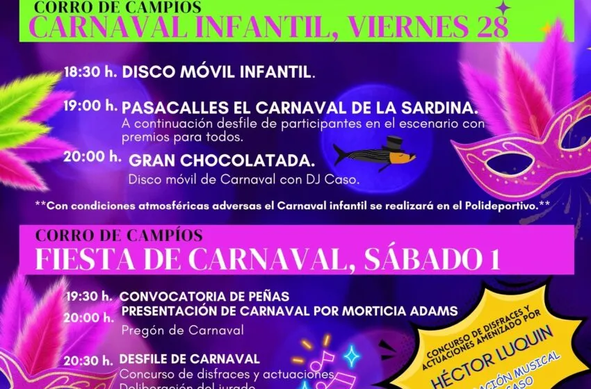  Comillas se prepara para un Carnaval 2025 lleno de música, disfraces y diversión