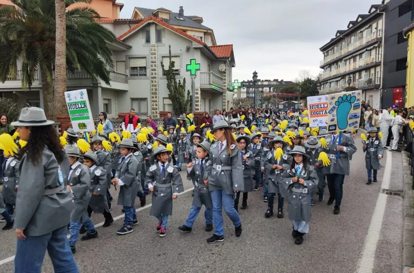 Los alumnos del CEIP Portus Blendium «dejan huella» en el Carnaval 2025 de Suances