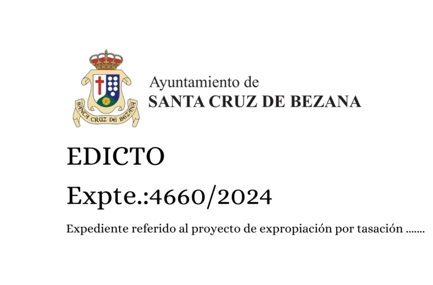  Ayuntamiento de Santa Cruz de Bezana Expte.: 4660/2024 EDICTO