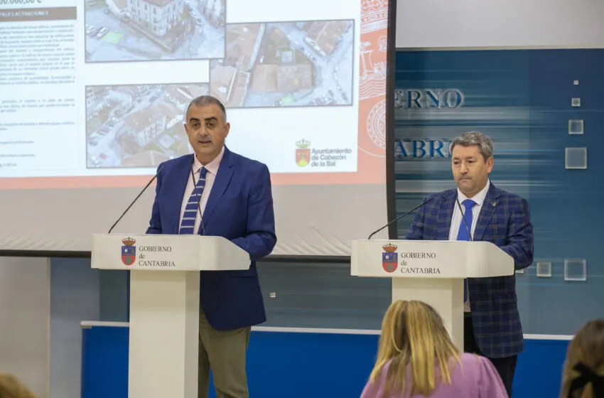 Fomento presenta el proyecto de reforma y ampliación del Ayuntamiento de Cabezón de la Sal que contará con un presupuesto de tres millones de euros