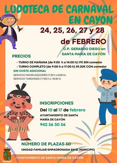  Ludoteca de Carnaval en Cayón 2025