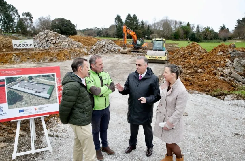 Noticias de Cantabria | El Cántabro | Media visita los trabajos de construcción del punto limpio de Noja en el que se invertirán más de 600.000 euros