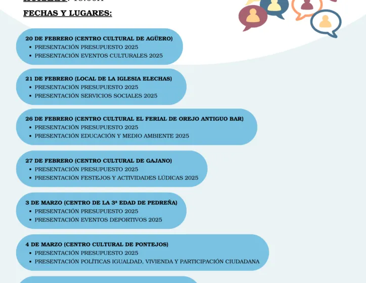 ENCUENTROS CON LA CIUDADANÍA PARA PRESENTAR EL PRESUPUESTO Y LOS PROYECTOS DE 2025 EN MARINA DE CUDEYO