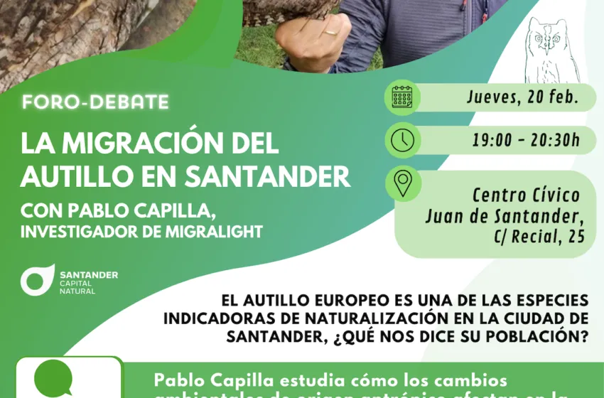 Noticias de Cantabria | El Cántabro | El Foro Santander Capital Natural regresa con una jornada sobre el autillo europeo