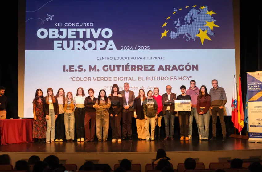  El video “Color verde digital. El futuro es hoy” del IES Manuel Gutiérrez Aragón gana el Concurso Objetivo Europa