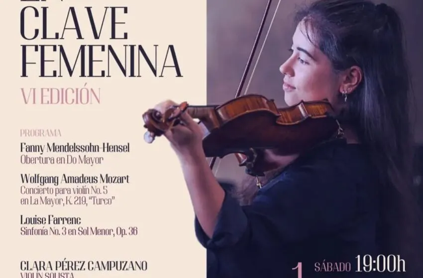 Noticias de Cantabria | El Cántabro | Concierto ‘En Clave Femenina’ de la Orquesta Sinfónica Juvenil UIMP Ataúlfo Argenta el 1 de marzo en el TMCE