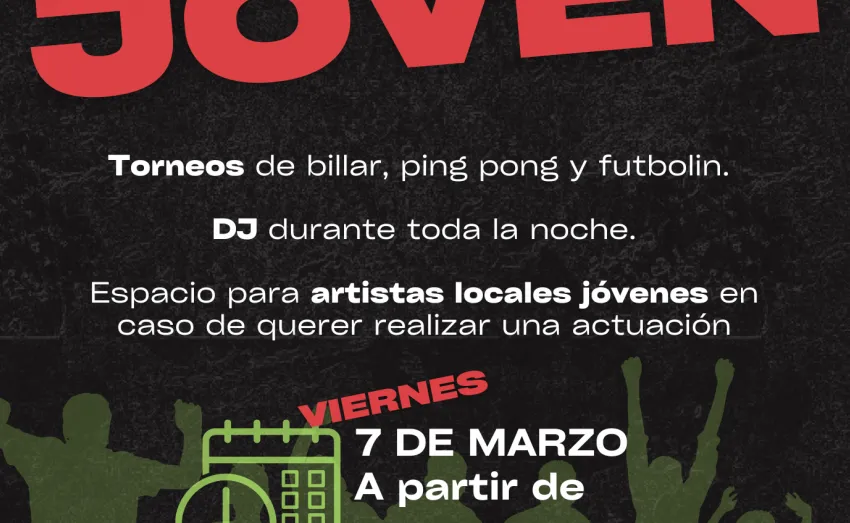  EL ALMACÉN DE LAS ARTES ACOGE UNA NUEVA «NOCHE JOVEN» EL VIERNES 7 DE MARZO