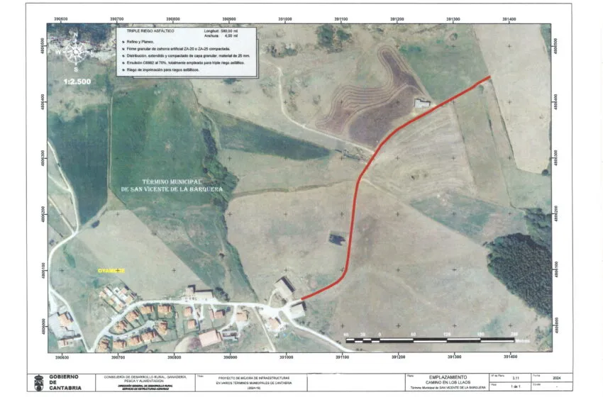  OBRA DE MEJORA DE CAMINO DE CONCENTRACIÓN PARCELARIA EN LOS LLAOS
