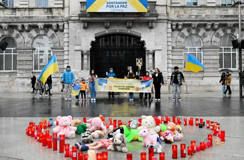 Santander acoge este domingo una marcha solidaria en recuerdo al tercer año de la guerra de Ucrania