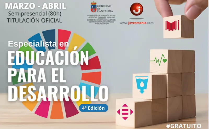 El Gobierno abre el plazo de inscripción del curso de especialista en educación para el desarrollo