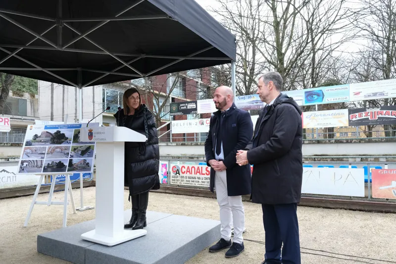 Noticias de Cantabria | El Cántabro | Buruaga anuncia para final de año la cubierta de la bolera El Corro, "testigo de momentos inolvidables" y "parte de la memoria bolística de Laredo"