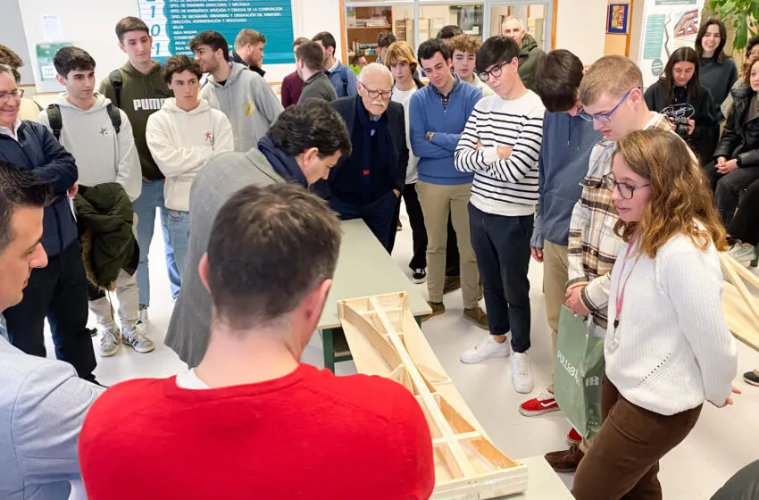  ‘Los Puenteros’, equipo ganador de la VI edición del concurso de Puentes Agustín de Betancourt