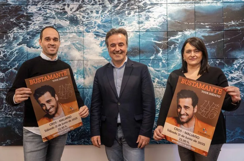David Bustamante actuará en las Fiestas de San Juan que se celebran en Maliaño el próximo 21 de junio