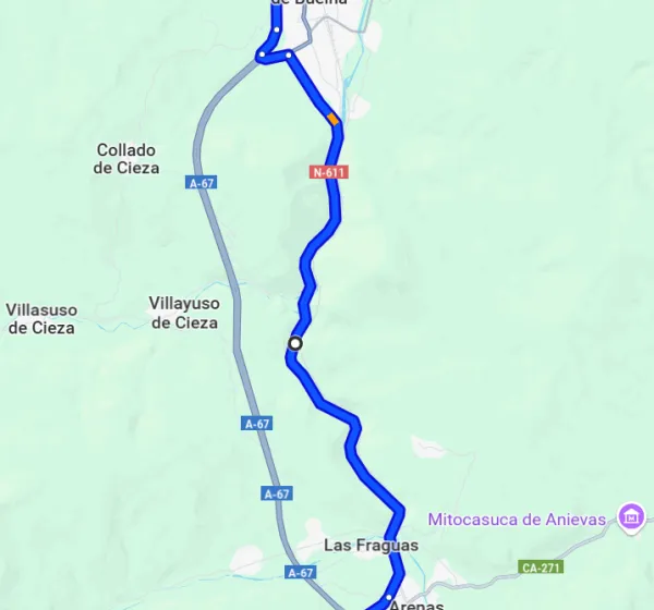 Cortes en la autovía A-67 por obras en los túneles de Gedo y Pedredo