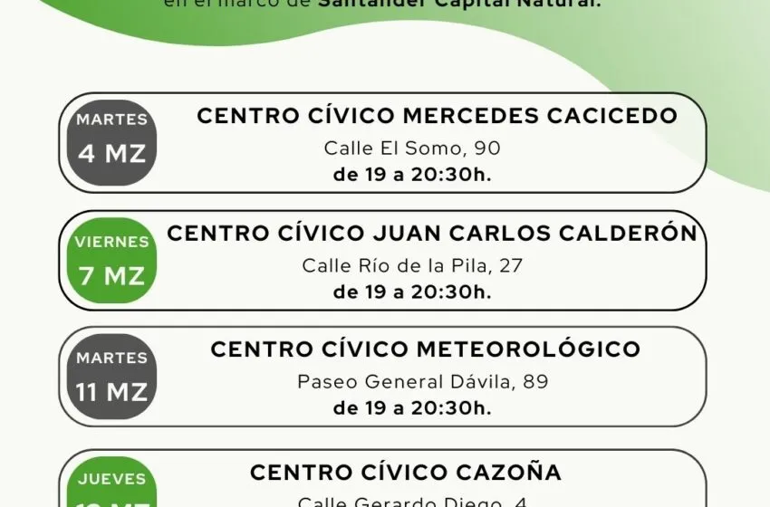 Noticias de Cantabria | El Cántabro | Un ciclo de charlas acerca a la ciudadanía la labor de Santander Capital Natural