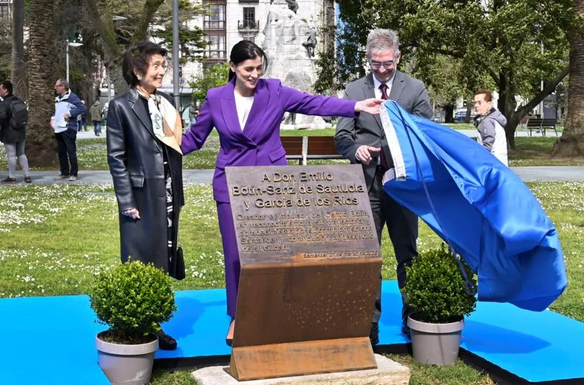 Noticias de Cantabria | El Cántabro | Una placa de homenaje a Emilio Botín reconoce desde hoy su compromiso con Santander