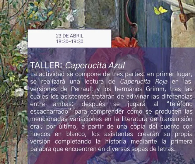 Noticias de Cantabria | El Cántabro | La Biblioteca Municipal de Mortera celebra el Día del Libro con el taller infantil “Caperucita azul”