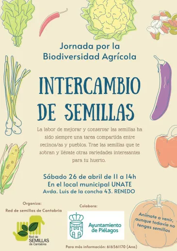 Noticias de Cantabria | El Cántabro | Renedo acoge este sábado una nueva Jornada por la Biodiversidad Agrícola con intercambio de semillas