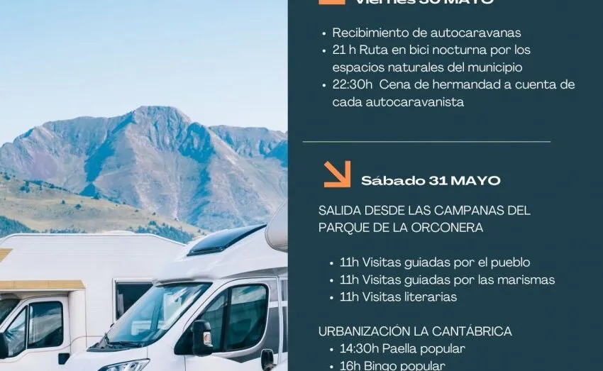  Astillero acogerá su II Concentración de Autocaravanas con rutas, música y actividades al aire libre