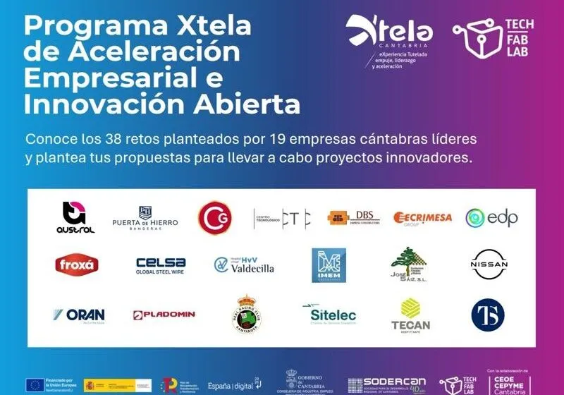 Noticias de Cantabria | El Cántabro | Industria lanza la tercera edición de Programa Xtela de aceleración de startups con 38 retos de 19 empresas