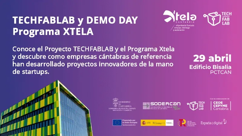 Noticias de Cantabria | El Cántabro | Industria celebra el día 29 el Demo Day del programa Xtela de aceleración empresarial e innovación abierta