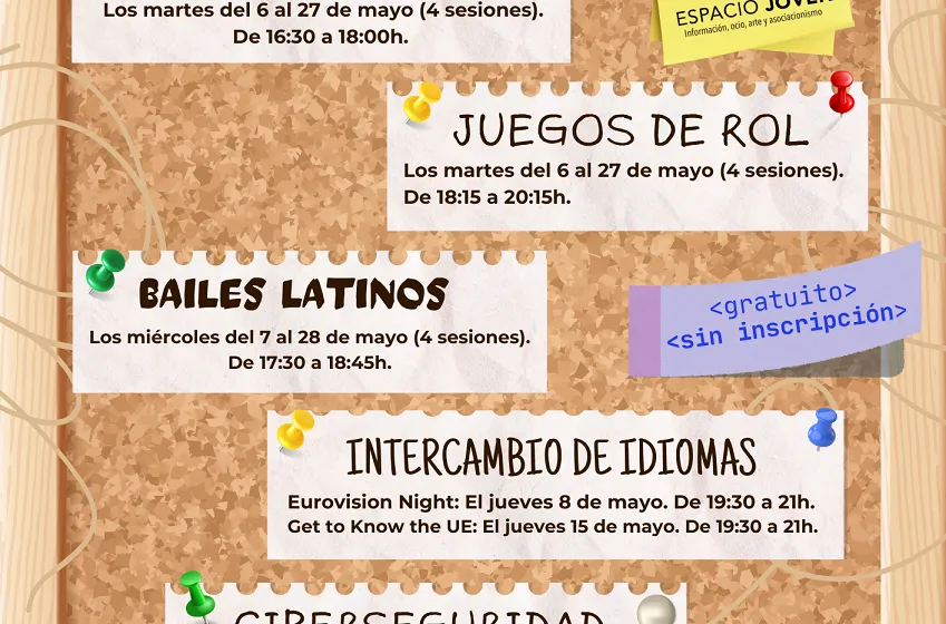 Noticias de Cantabria | El Cántabro | Espacio Joven acogerá en mayo un nuevo ciclo de talleres para las tardes de entre semana