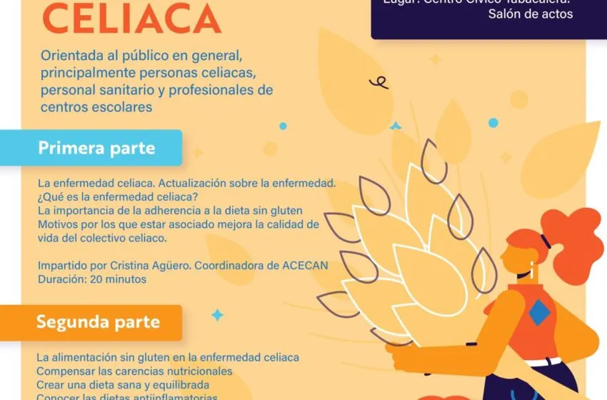 El centro cívico Tabacalera acogerá el martes una conferencia sobre la enfermedad celiaca