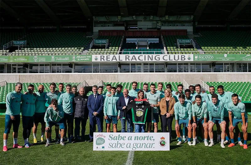 Noticias de Cantabria | El Cántabro | Gobierno y Racing se unen para promocionar los productos de Cantabria a través de la campaña 'Sabe a norte, sabe a ganar'