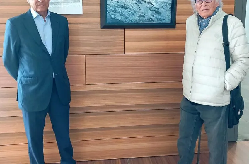 Noticias de Cantabria | El Cántabro | La obra 'Marejada' del pintor cántabro Agustín de Celis se incorpora a la galería de arte de la FMV situada en el Hospital Valdecilla