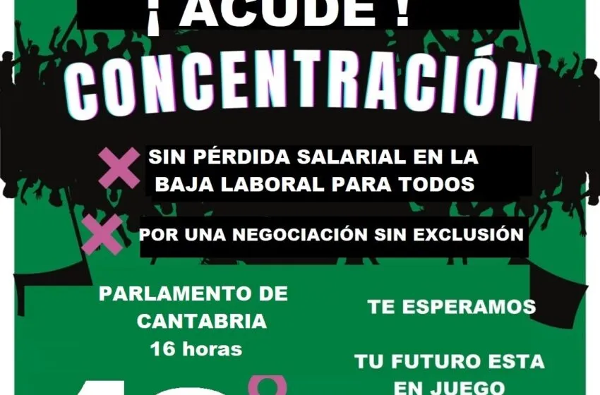  CSIF se concentra hoy frente al Parlamento de Cantabria contra el borrador del nuevo Estatuto Marco del personal sanitario