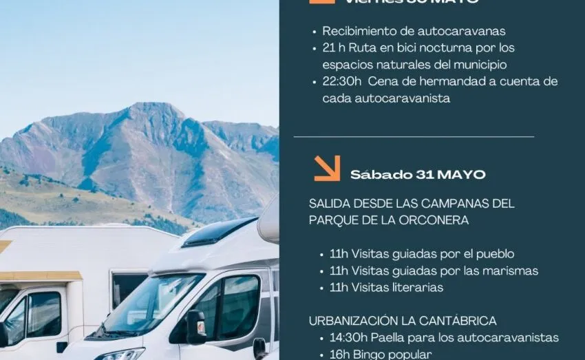  ASTILLERO CALIENTA MOTORES PARA RECIBIR A MÁS DE 50 AUTOCARAVANAS EL PRÓXIMO FIN DE SEMANA