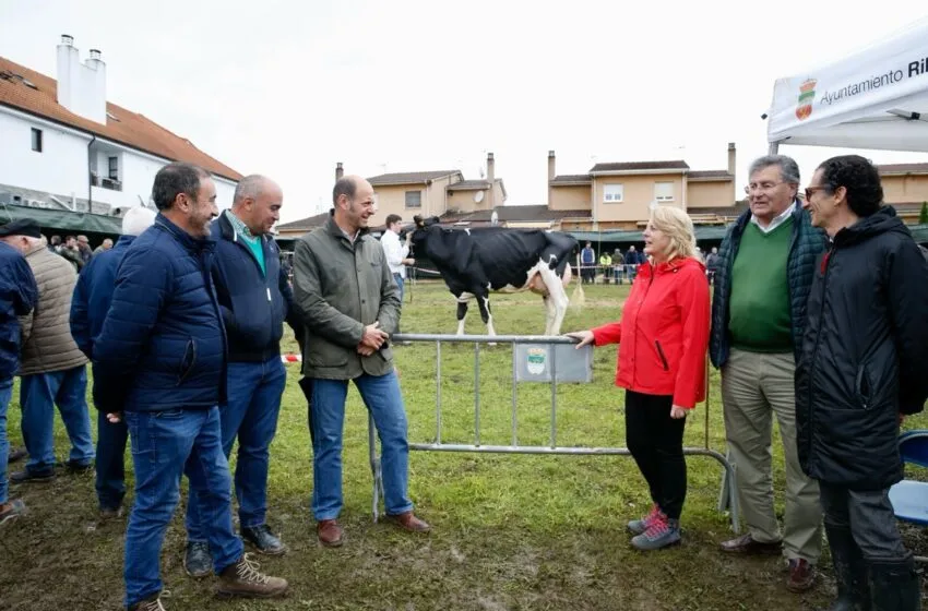 La consejera Susinos reafirma el apoyo del Gobierno de Cantabria al sector primario en la feria ganadera de San Isidro