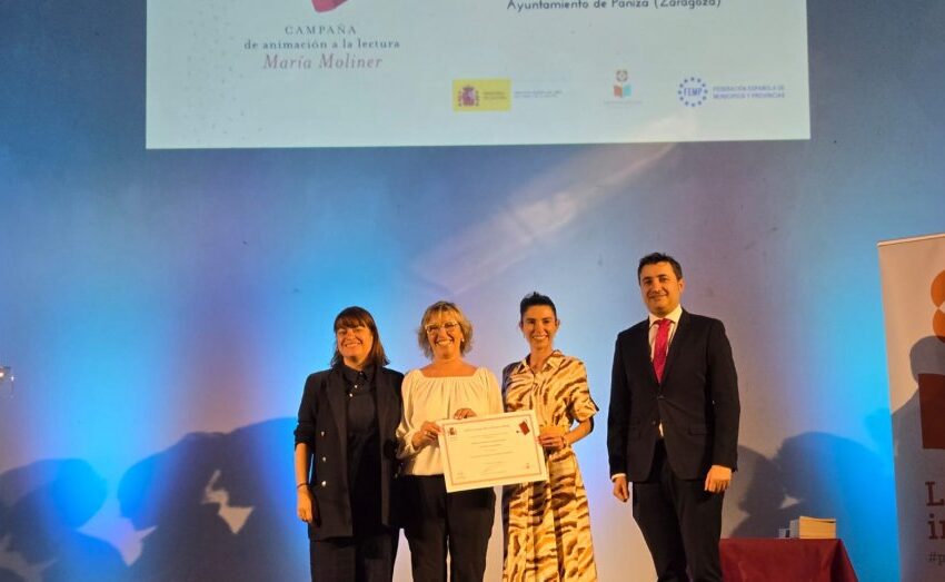  LA BIBLIOTECA MIGUEL ARTIGAS DE ASTILLERO, RECOGE EN ZARAGOZA EL PREMIO NACIONAL MARÍA MOLINER POR SU ANIMACIÓN A LA LECTURA