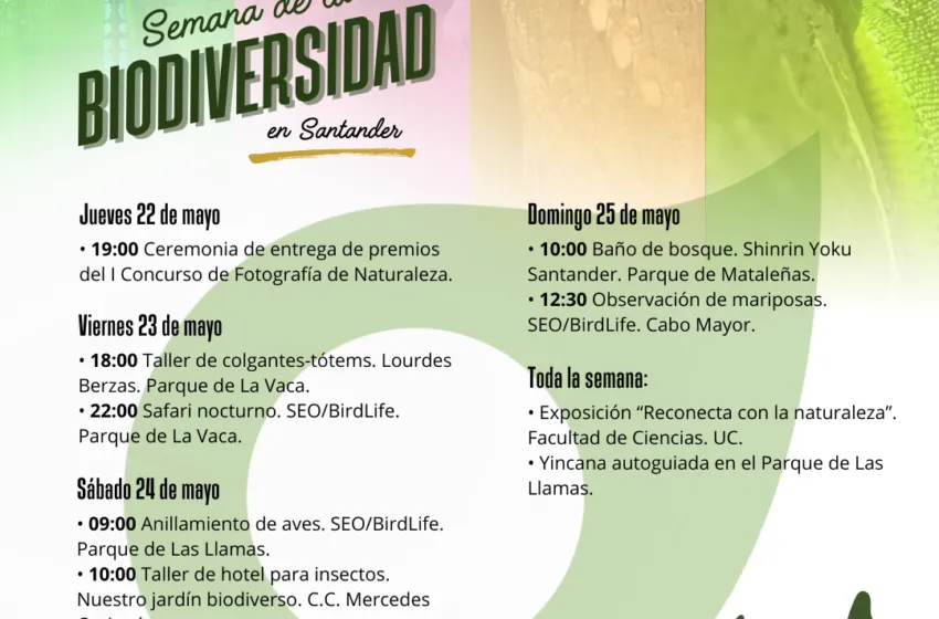 Noticias de Cantabria | El Cántabro | La Semana de la Biodiversidad arranca mañana con actividades para todos los públicos