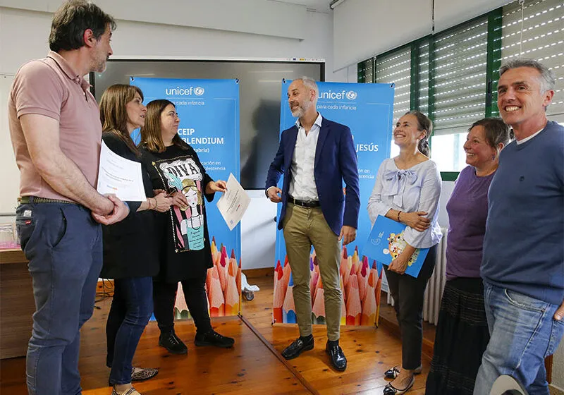 Noticias de Cantabria | El Cántabro | El CEIP Portus Blendium y el colegio San José Niño Jesús reciben su reconocimiento como Centros Referentes en Educación en Derechos de Infancia