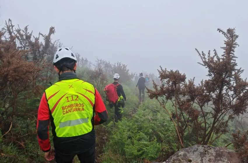 Noticias de Cantabria | El Cántabro | Cuatro senderistas rescatados por los bomberos del Gobierno de Cantabria en la Peña del Moro