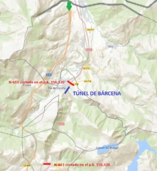 Noticias de Cantabria | El Cántabro | Simulacro de accidente con incendio en el túnel de Bárcena de Pie de Concha afectará al tráfico este jueves