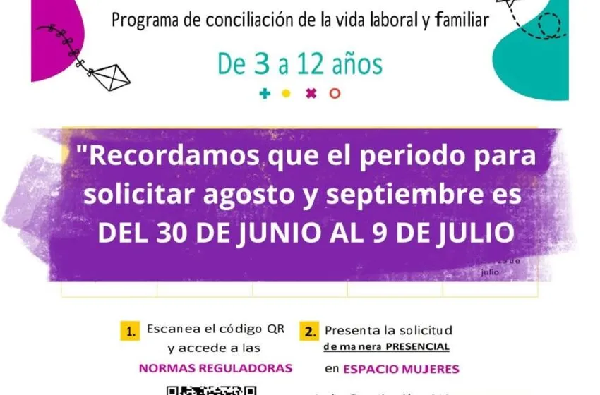  Abierto el plazo de solicitud de plaza en ‘Abierto en Vacaciones. Verano 2025’ para agosto y septiembre
