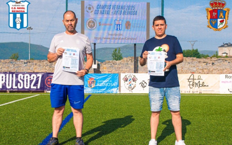 El CD Naval lanza su Campus de Verano con el respaldo del Ayuntamiento de Reinosa y descuentos para las familias de la comarca