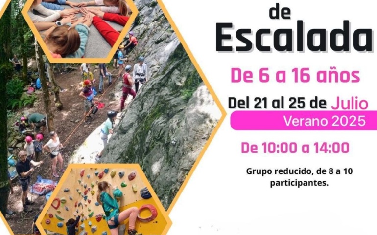  Este verano los más jóvenes podrán escalar hasta el cielo en Reinosa: vuelve el Campus de Escalada de julio