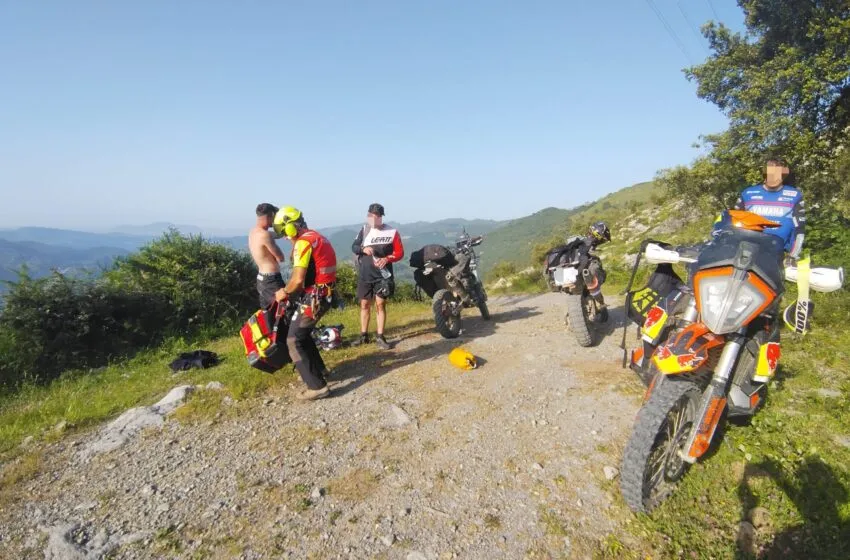 Motociclista valenciano evacuado por golpe de calor en Cantabria: rescate aéreo en plena pista forestal