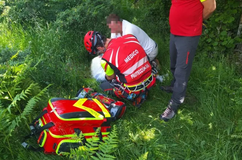  Rescate de película en Campoo: evacuada una mujer tras caer de un caballo en plena montaña
