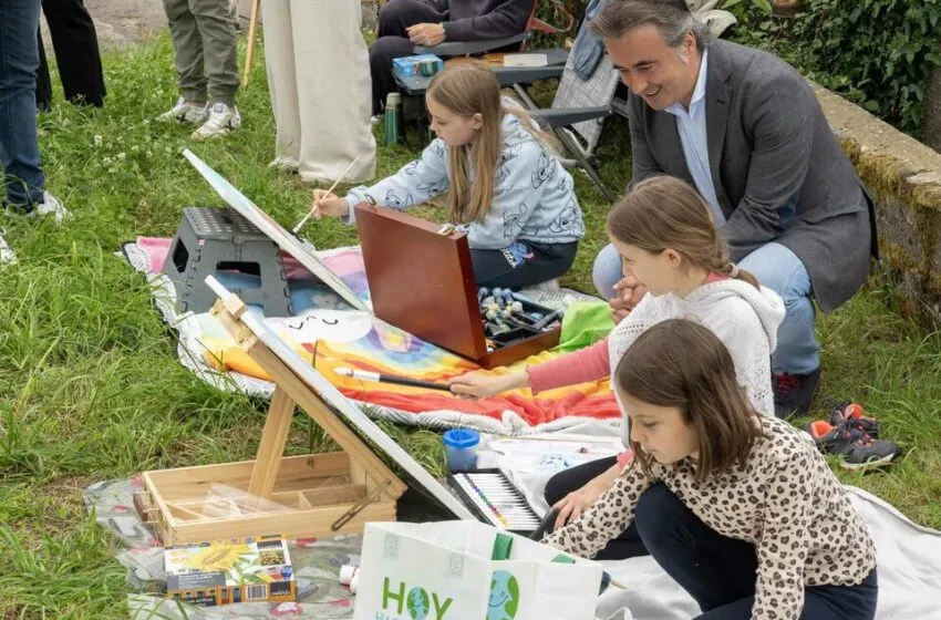  El ovetense Daniel Izquierdo gana el primer premio del Concurso de Pintura Rápida del Ayuntamiento de Camargo