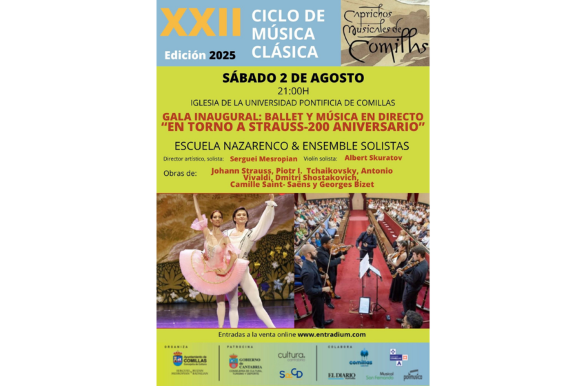 ¡Comillas se llena de arte! Arranca la 22ª edición de los Caprichos Musicales con un espectáculo único de danza y música clásica