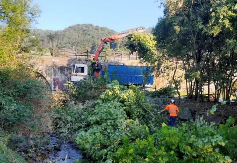 Noticias de Cantabria | El Cántabro | La Confederación Hidrográfica del Cantábrico actúa en el arroyo de la Llana, en Corvera de Toranzo